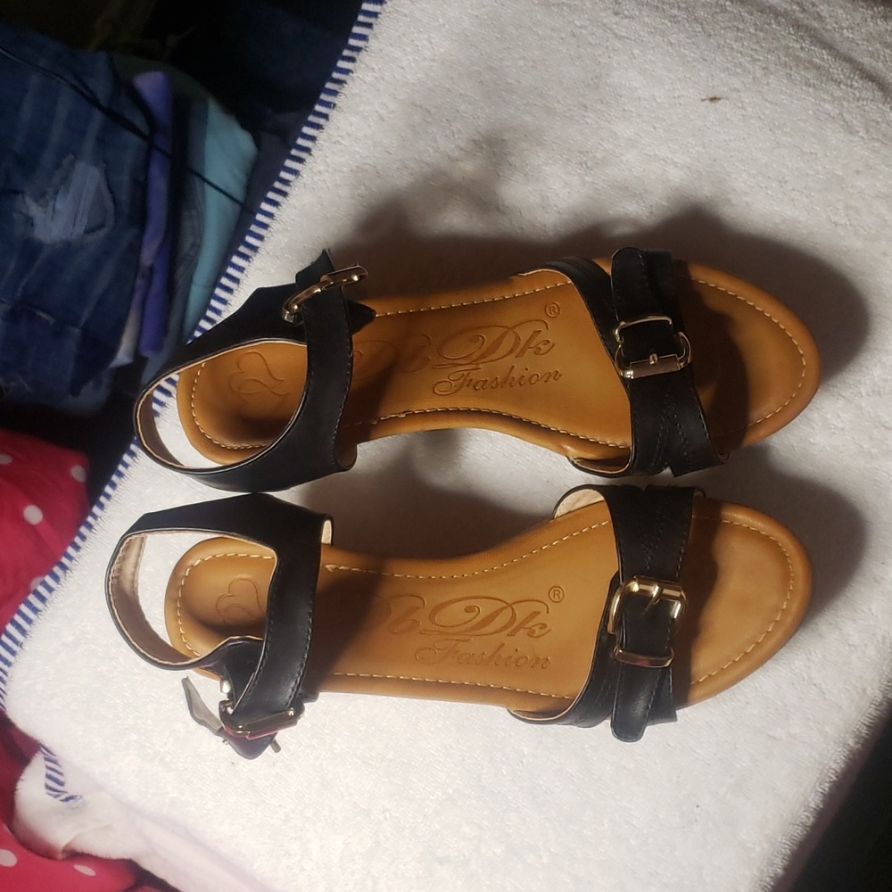 Women's Black Wedges